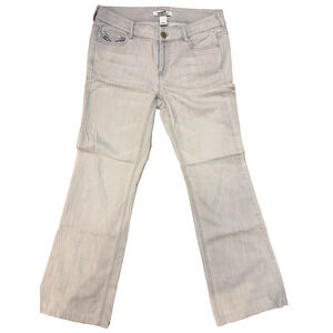 White House Black Market Women's Rhinestone Detail Flare Leg Grey Jeans Noir 4R